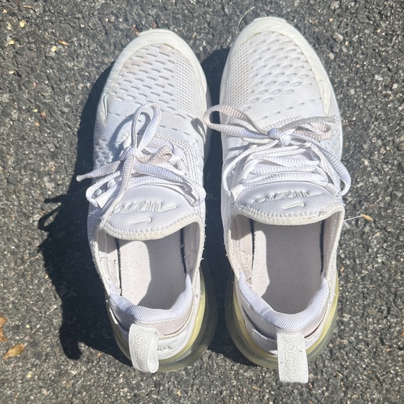 Nike White Air Max 270 Sneakers size 4Y big kids - Back to school - Picture 8 of 9